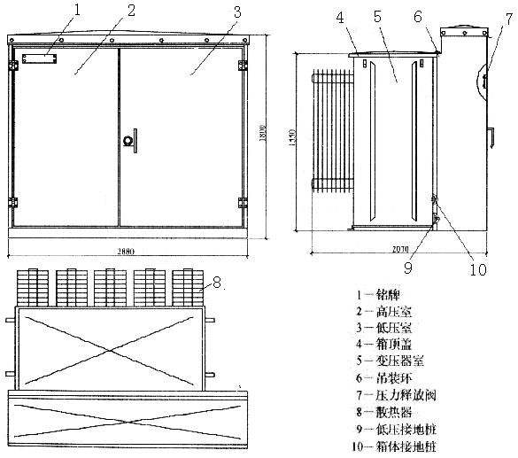 箱式變壓器結構圖